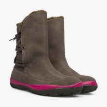 Camper Dark Brown Boots Womens - Peu Pista Online Ireland | ZMHUX2934